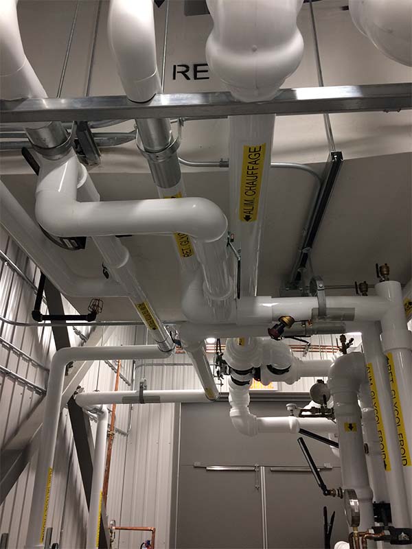 ptf_projet_palais_sports_05 Tuyauterie de chauffage industriel